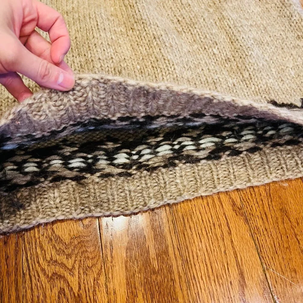 Hilda ltd Icelandic Wool Hand Knit Nordic Sweater Size Medium - Picture 13 of 16